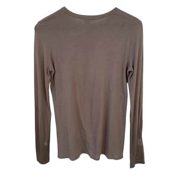 Vince gray long sleeve shirt with metallic‎ cuff - Picture 2 of 4